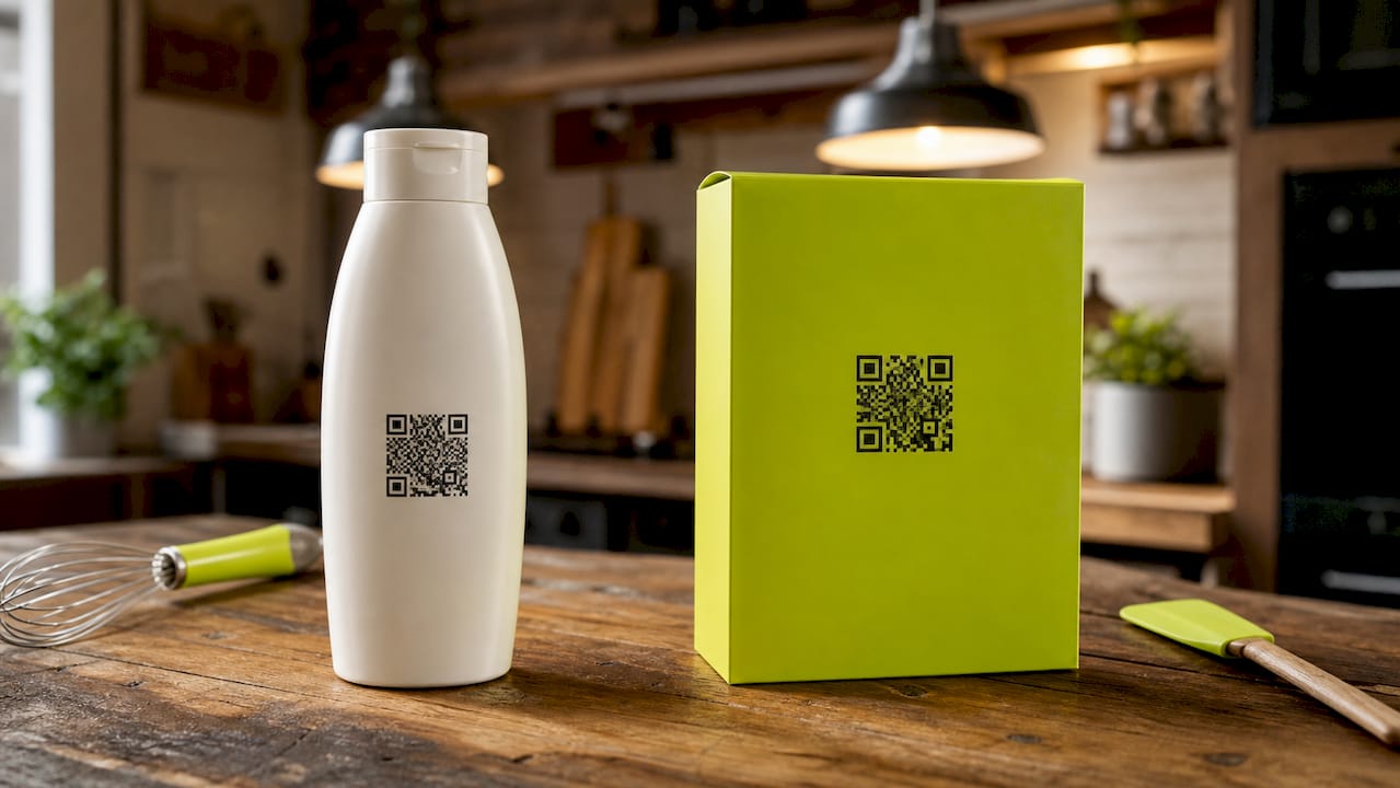 Product packages with static and dynamic QR codes